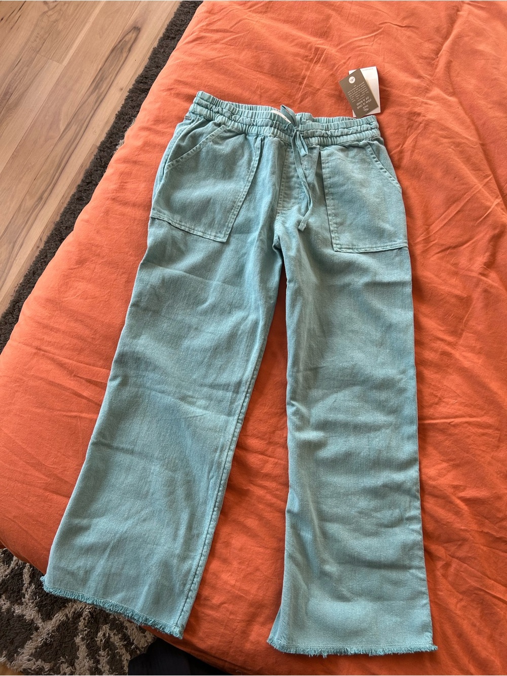 O'Neill Teal Drawstring Casual Pants